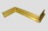 Алюминиевый плинтус напольный 40 мм Effector Q 63.00 золото 2,7 м