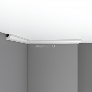 Плинтус потолочный 30х30х2400 мм Decomaster 96123 из полиуретана белый под покраску Плинтус потолочный 30х30х2400 мм Decomaster 96123 из полиуретана белый под покраску
