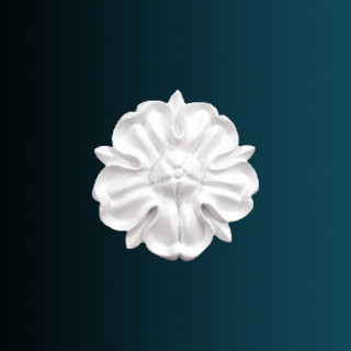 Декоративный орнамент Перфект G2053 белый 65х65х15 мм