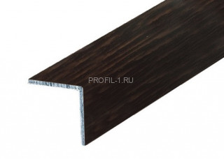 Алюминиевый уголок 15х15 мм равнополочный Л Венге 2,7 м (упаковка 10 штук)