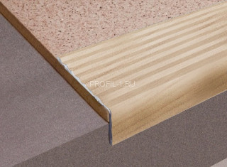 Алюминиевый порог угловой 20х40 мм с рифлением Д16 КД Сосна 2,7 м (упаковка 10 штук) Алюминиевый порог угловой 20х40 мм с рифлением Д16 КД Сосна 2,7 м (упаковка 10 штук)