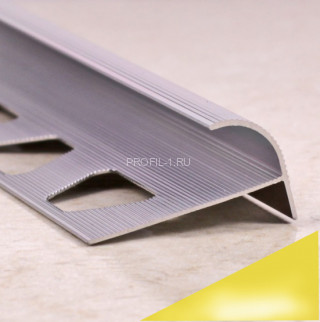 С-образный профиль алюминиевый 10 мм ПО-10,5 золото глянец 2,7 м С-образный профиль алюминиевый 10 мм ПО-10,5 золото глянец 2,7 м