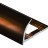 Профиль С-образный алюминий для плитки 8 мм PV07-11 eco коричневый блестящий 2,7 м