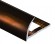 Профиль С-образный алюминий для плитки 8 мм PV07-11 eco коричневый блестящий 2,7 м