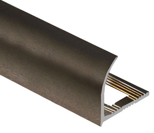 Профиль для плитки С-образный внешний алюминий 12 мм PV24-06 бронза матовая 2,7 м