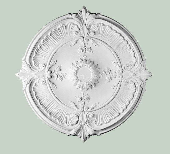 Потолочная розетка Orac Decor R73 белая полиуретан 700 мм