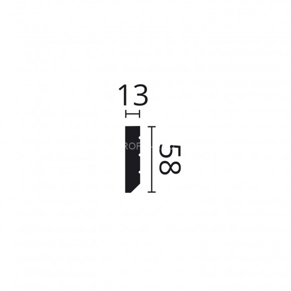 Напольный плинтус NMC Walstyl FT2 Black черный полистирол 13х58 мм 200 см Напольный плинтус NMC Walstyl FT2 Black черный полистирол 13х58 мм 200 см