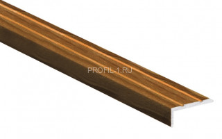 Угол-порог алюминиевый с насечками 25х10 Cezar LSW 25х10 орех золотой 2,7 м Угол-порог алюминиевый с насечками 25х10 Cezar LSW 25х10 орех золотой 2,7 м