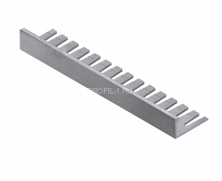 L-профиль алюминиевый гибкий 12.5 мм  NEEXY PV06-02 MS серебро матовое 2.7 м