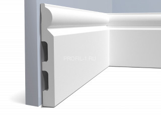 Напольный плинтус HiWood B140 белый 140х17,5 мм 2 метра Напольный плинтус HiWood B140 белый 140х17,5 мм 2 метра