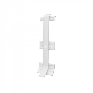 Комплект соединителей для напольного плинтуса  VILO linela 401 RAL 9003 кмп 2шт. белый Комплект соединителей для напольного плинтуса  VILO linela 401 RAL 9003 кмп 2шт. белый