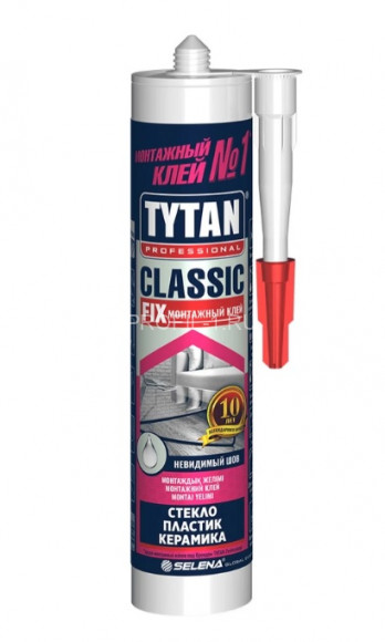 Монтажный клей Tytan Classic Fix каучуковый прозрачный 310 мл