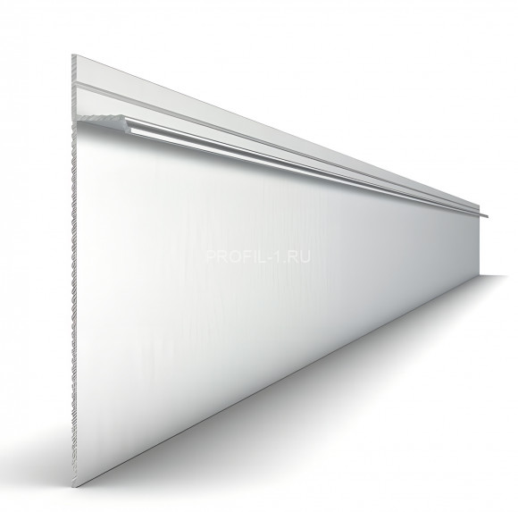 Алюминиевый плинтус для гипсокартона 100х14 мм Диал 9145 без покрытия 3 м