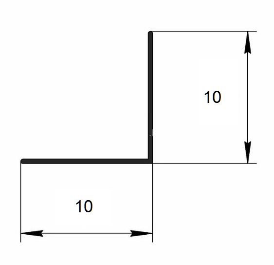 Алюминиевый уголок 10х10 Евротрим 0322.00 золото 3 м Алюминиевый уголок 10х10 Евротрим 0322.00 золото 3 м