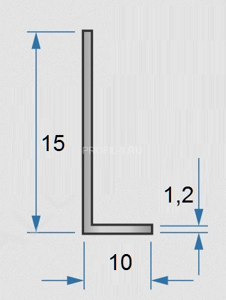 Алюминиевый уголок анод серебро 10х15х1,2 мм 3м разнополочный серебро Алюминиевый уголок анод серебро 10х15х1,2 мм 3м разнополочный серебро