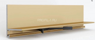 Алюминиевый микроплинтус Laconistic micro-L max золотой 245 см Алюминиевый микроплинтус Laconistic micro-L max золотой 245 см