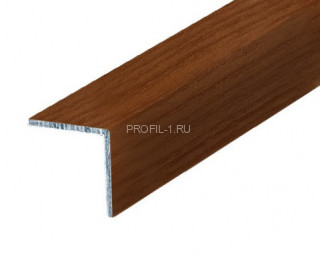 Алюминиевый уголок 15х15 мм равнополочный Л Вишня 2,7 м (упаковка 10 штук)