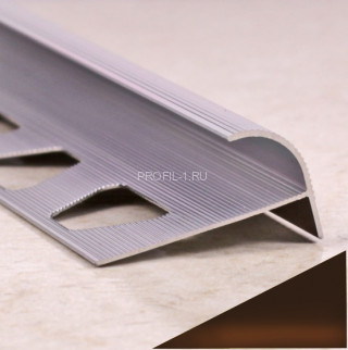 С-образный профиль алюминиевый 10 мм ПО-10,5 бронза глянец 2,7 м С-образный профиль алюминиевый 10 мм ПО-10,5 бронза глянец 2,7 м