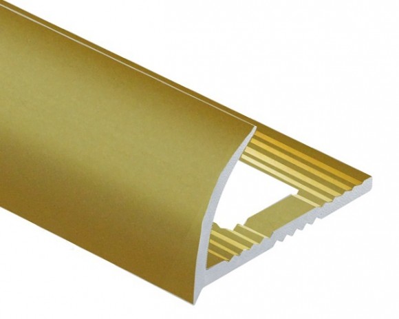 Алюминиевый профиль для плитки С-образный 8 мм PV16-12 песок матовый 2,7 м