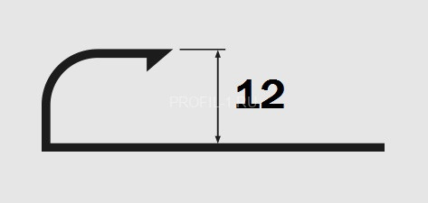 Профиль для плитки С-образный алюминий 12 мм PV15-13 песок блестящий 2,7 м Профиль для плитки С-образный алюминий 12 мм PV15-13 песок блестящий 2,7 м
