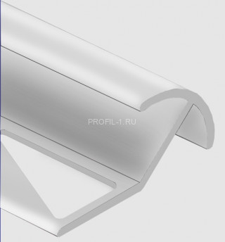 Профиль под плитку для наружных углов 10 мм алюминий PV70-00 натуральный 2,7 м
