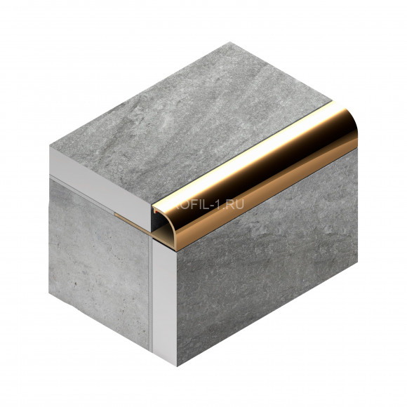 С-профиль 10 мм латунный NEEXY PVL17-04 ANTBL антик бронза светлая 2.7м