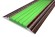 Алюминиевая  полоса с резиновой вставкой 46 мм АП-46-Антик медь-зеленый 1,0 м