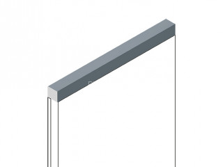 Декоративная рейка HiWood D12V1 BU29 из фитополимера под дерево 12мм х 12мм х 2.7м