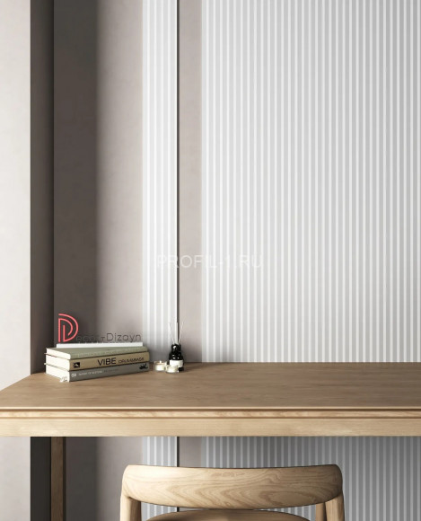 Стеновая декоративная панель 3D Decor-Dizayn DD903(3m) из полистирола белая, под покраску 150х10х3000 мм