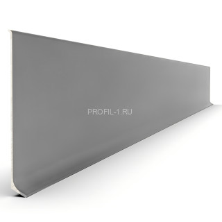 Алюминиевый напольный плинтус 40 мм Диал ПЛ-40 0032 серый RAL 9006 3 м