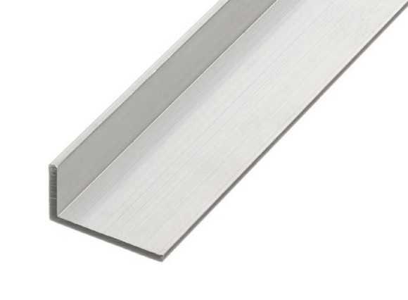Алюминиевый уголок анодированный 10х20х1,2 мм 3м разнополочный серебро