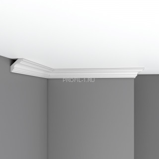 Плинтус потолочный гибкий FLEXIBLE 41х41х2400 мм Decomaster 96159 FL из полиуретана белый под покраску Плинтус потолочный гибкий FLEXIBLE 41х41х2400 мм Decomaster 96159 FL из полиуретана белый под покраску