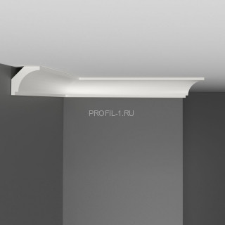 Плинтус потолочный DECOMASTER D115ДМ (30x30x2000) ударопрочный, белый, под покраску