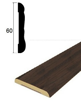 Наличник ПВХ 60 мм Lemal 22060 Цвет 8695 Венге 2,2 м