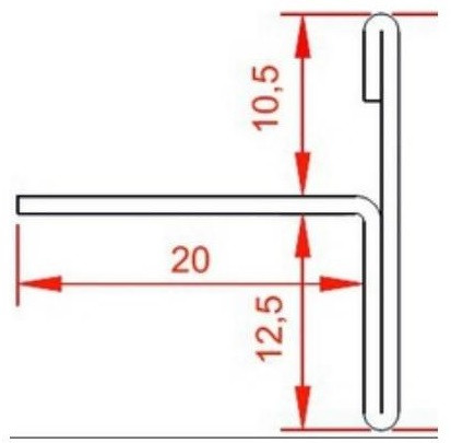 Торцевой Т-профиль нержавеющая сталь SL026-10,5-12,5H серебро глянец браш 2,7 м Торцевой Т-профиль нержавеющая сталь SL026-10,5-12,5H серебро глянец браш 2,7 м