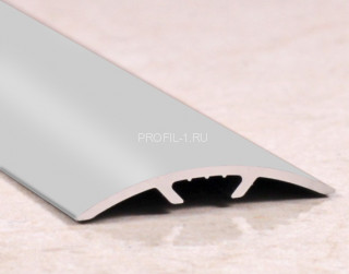 Алюминиевый порог одноуровневый 30 мм ПО-31 серебро матовое 2,7 м