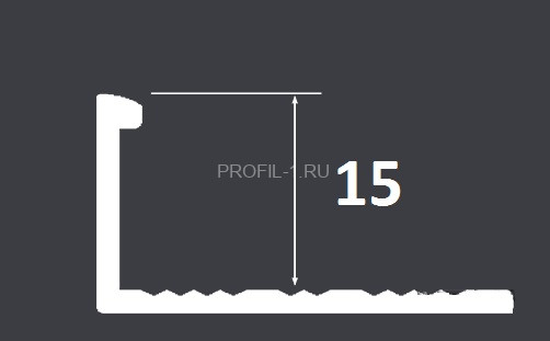 Профиль L-образный гибкий 15 мм (LPG 15)Cezar PVL77 L латунь полированная 2,5м Профиль L-образный гибкий 15 мм (LPG 15)Cezar PVL77 L латунь полированная 2,5м