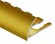 Профиль С-образный гибкий алюминий для плитки 8 мм PV10-04 eco золото матовое 2,7 м