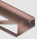 Профиль С-образный для плитки угловой внутренний 12 мм алюминий PV55-14 розовый матовый 2,7 м