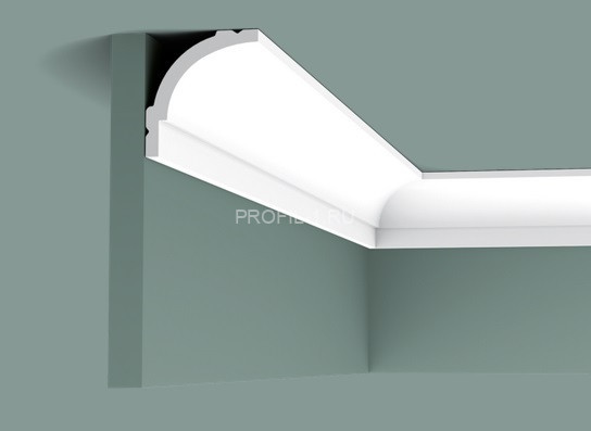 Потолочный плинтус Orac Decor Durofoam CB525N белый полистирол 65х60 мм 2м