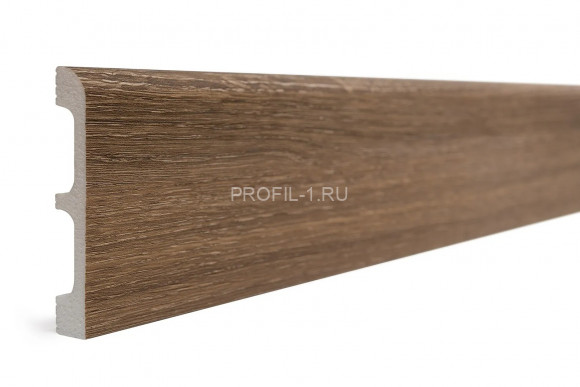 Напольный плинтус Decor-Dizayn 706-92SH полистирол под дерево 80х13х2400 мм