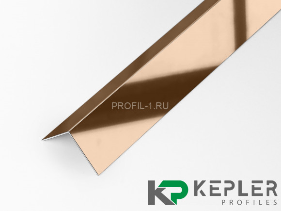 Декоративный уголок 10х10 мм из нержавеющей стали SS 304 FSAP002-10-RP S.S.304 розовое золото полированное 2.7 м