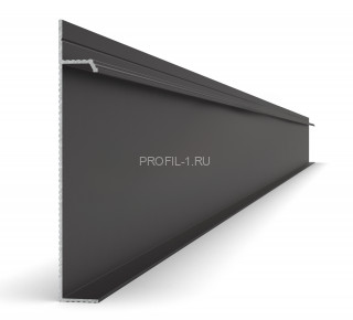 Алюминиевый плинтус для гипсокартона 100х15 мм Диал 9146 черный 3 м