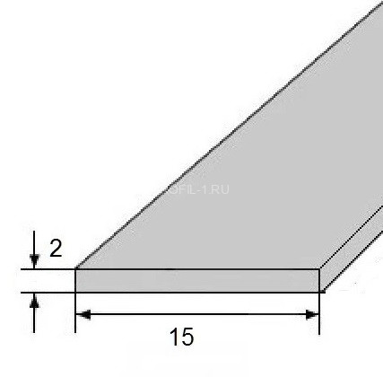 Полоса алюминиевая 15х2 мм 3 метра черный муар Полоса алюминиевая 15х2 мм 3 метра черный муар
