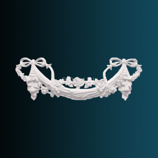 Декоративный орнамент Перфект G2059 белый 165х483х30 мм