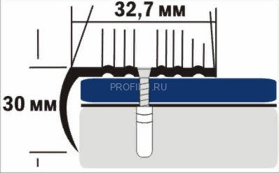 Алюминиевый порог угловой 30х33 мм с рифлением Д4 без отделки 2,7 м (упаковка 10 штук) Алюминиевый порог угловой 30х33 мм с рифлением Д4 без отделки 2,7 м (упаковка 10 штук)