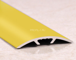 Алюминиевый порог одноуровневый 30 мм ПО-31 золото матовое 2,7 м