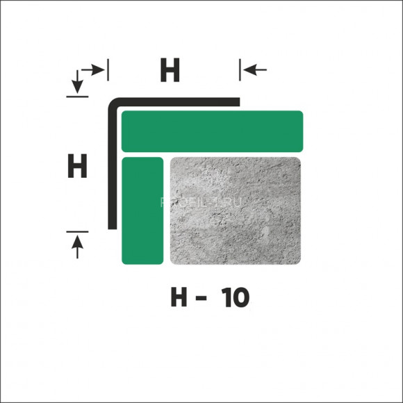 Уголок из нержавеющей стали равнополочный 10х10 мм FL 10 P полированная сталь 270 см