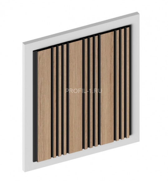 Декоративная панель HiWood LV128 BR417K под дерево 12х120 мм 2,7 м