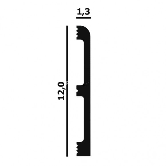 Напольный плинтус Перфект Плюс P68 белый дюрополимер 13х120 мм 200 см Напольный плинтус Перфект Плюс P68 белый дюрополимер 13х120 мм 200 см